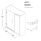 Anzzi Makata 60" x 72" Frameless Hinged Alcove Shower Door, Polished Chrome SD-AZ8073-01CH - alternate 2
